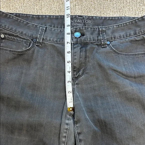 Ann Taylor Charcoal Modern Boot Jeans Size 10 - Picture 5 of 9